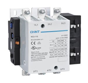 CHINT NC2-115- Contactor industrial , 115A (55kW), Bobină 230V AC