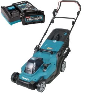 Makita LM004GM103 Masina de tuns gazonul, 43cm latime de tundere + acumulator XGT 40Vmax/4Ah + incarcator