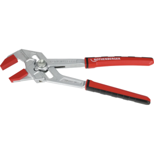 Cleste reglabil cu falci paralele Rothenberger ROFAST 1000004810, 10" 2K / 260 mm, cu 3 seturi protectie falci, Ø55mm