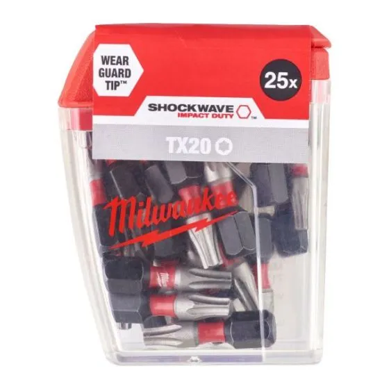Set biti pentru insurubat Milwaukee Shockwave Impact Duty 4932430875
