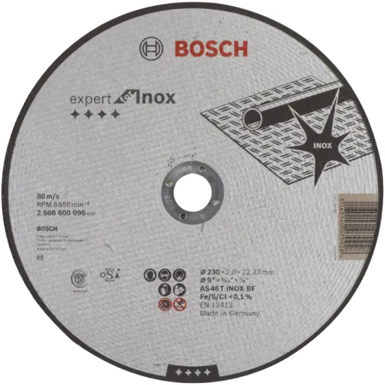 Disc abraziv debitare inox, 230x2x22.23mm, Bosch 2 608 600 096 Expert