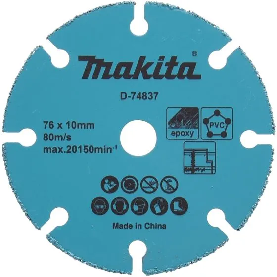 Disc cu carburi debitare multimaterial, 76x1.75x10mm, Makita D-74837