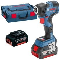 Bosch GDR 18V-200C - Masina de insurubat cu impact, 200Nm + 2x18V/5Ah + incarcator + L-Boxx