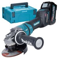 Makita GA050GT101 Polizor unghiular cu 1 acumulator, XGT 40 Vmax, 5 Ah, 125 mm, Brushless, cu valiza transport