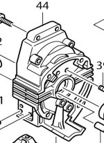 Makita 151594-9 Carcasa angrenaj pentru fierastrau pendular model 4304