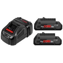 Set acumulator Li-Ion 2x ProCore 18V 4.0Ah + GAL 1880 CV incarcator rapid