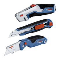 Bosch 1600A027M4 Set cuttere professionale, 18mm, retractabile, 3 bucati