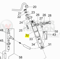 Wacker Neuson 0207833 Valva de injectie pentru placa compactoare model DPU5045