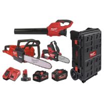 Milwaukee M18 FPP30PL5-823P Set fierastraie cu lant si suflanta cu 2 acum  M18 HIGH OUTPUT si 1x M12/6.0Ah