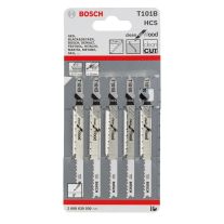 Panza fierastrau vertical, pentru lemn, Bosch Clean for Wood 2608630030,  T 101 B, set 5 bucati