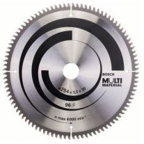 Disc circular Bosch 2608640451, pentru aluminiu - lemn - plastic, 254 x 30 x 2.5 mm