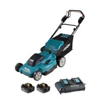 Makita DLM539CT2 - Masina de tuns gazonul + 2 acumulatori LXT 18V, 5,0Ah + incarcator dublu, autopropulsie