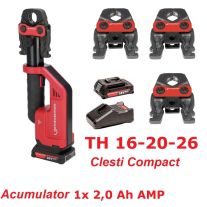 Rothenberger 1000004276 - Masina de presat electro-hidraulica ROMAX Compact III, Set SV 15-22-28, AMP, 18V, Ø12 - 40 mm