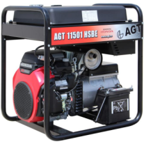 Generator curent 12kVA, 45L, pornire electrica, AGT 11501 HSBE motor Honda GX 630, 24.6CP