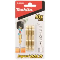 Set 3 capete insurubare Makita B-52495 Dublu TORX T25-65MM 