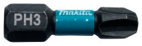 Set 2 biti impact MAKITA B-63622, black, hex 1.4, PH3, 25 mm