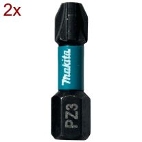 Set 2 biti impact MAKITA B-63650, black, prindere hex 1/4", PZ3, 25 mm