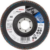 Disc degrosare metal, lamelar, granulatie 40, 125x22.23mm, Bosch 2 608 606 922