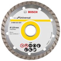 Bosch 2608615037 Disc diamantat universal, ECO TURBO, 125x22.2x8 mm