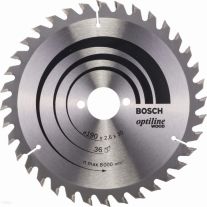 Bosch 2608640616 Panza ferastrau circular, 190X30x2,6mm, 36 dinti, debitare lemn