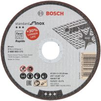 Disc abraziv debitare inox, 125x1x22.23mm, Bosch 2 608 603 171