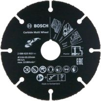 Disc cu carburi debitare multimaterial, 115x22.23mm, Bosch 2 608 623 012