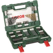 Bosch V-Line 2607017195 Set 91 accesorii surubelnita, biti, zencuitor, chei tubulare, burghie