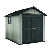Casuta gradina Curver Oakland 759 cu usa dubla