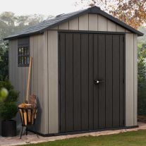 Casuta gradina Curver Artisan 97 cu usa dubla