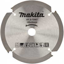 Disc circular pentru fibrociment Makita D-72067, 165x20x4T