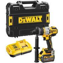 Dewalt DCD999X1 - Masina de insurubat si gaurit cu percutie, 112 Nm + acumulator FlexVolt 18V/9.0 Ah + valiza TSTAK