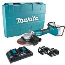 Makita DGA900PT2 - Polizor unghiular cu acumulatori 18V, 230 mm