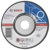 Disc degrosare pentru metal, Bosch 2608600223, 125 x 22.23 x 6 mm 