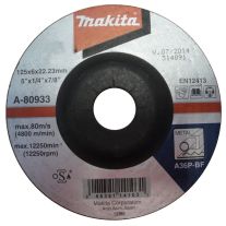 Disc abraziv pentru slefuire metal MAKITA A-80933, 125 mm