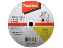 Disc abraziv Makita D-18792 pentru debitat inox, D230x2 mm, WA60T