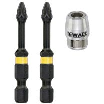 Set 2 biti PH2 insurubare EXTREME DT70535T DeWALT, 50 mm + inel magnetic