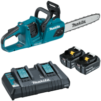 Makita DUC355PT2 Fierastrau cu lant, 35 cm, cu 2 x 18V, 5.0 Ah, LXT si incarcator DC18RD