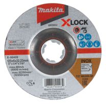 Disc Premium X-LOCK slefuire inox MAKITA E-00402, 125 mm