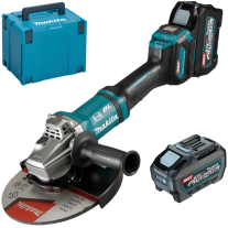 Makita GA038GT20 - Polizor unghiular 230mm + 2x40V 5Ah XGT + incarcator + Makpac