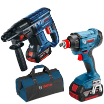 Ciocan rotopercutor Bosch GBH 180-LI + Surubelnita cu impact GDX 180-LI