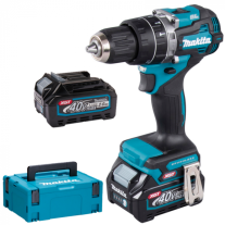 Makita HP002GA201 - Masina de gaurit/insurubat cu percutie + 2x40V 2Ah XGT + incarcator + Makpac