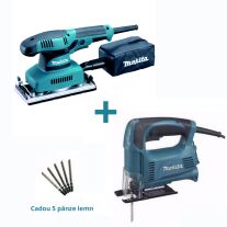 Masina de slefuit (slefuitor) alternativ si orbital MAKITA BO3710 + Fierastrau electric pendular MAKITA 4327