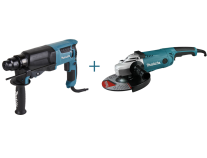 Polizor unghiular (flex) MAKITA GA9020KX1 + Ciocan rotopercutor MAKITA HR2610