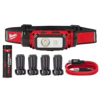 Milwaukee L4 HL2-301 Lanterna frontala 600 Lumeni, acumulator 3Ah REDLITHIUM, reincarcabila USB, cod 4933479963