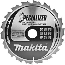 Makita B-09363 Specialized Panza fierastrau circular, 210x30x1,9mm, 18 dinti, pentru lemn cu cuie