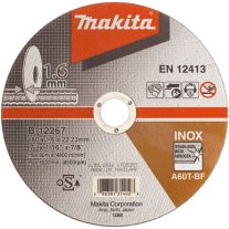 Disc abraziv pentru taiere otel inoxidabil MAKITA B-12267, 180mm