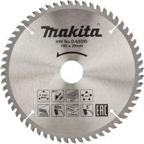 Panza fierastrau circular 190x2.2x30 mm, 60 dinti, multimaterial, Makita D-65595