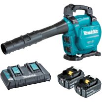 Makita DUB363PT2V Suflanta si aspirator de frunze cu acumulatori, 13.4 m³/min, 65 m/s + 2x18V/5.0Ah LXT + incarcator dublu rapid