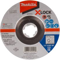 Disc premium X-Lock slefuire metal MAKITA E-00393, 125 mm