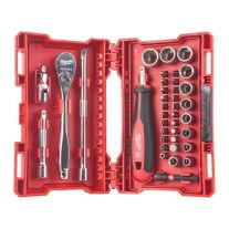 Set de chei tubulare 1/4", 38buc, 4932479096 Milwaukee